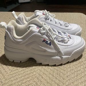 White Fila sneakers